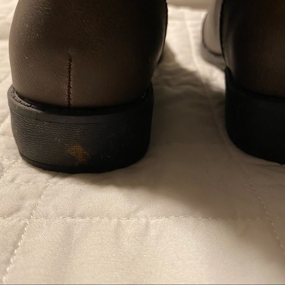 JustFab Carissa Sweater Cuff Lace-Up Boot Dark Combat Boots Women’s Size 5 - Picture 6 of 10